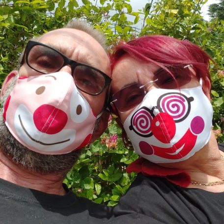 Bohócos egyedi szájmaszk