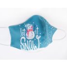 Karácsonyi havas szájmaszk