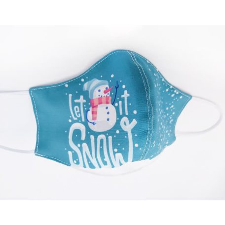 Karácsonyi havas szájmaszk