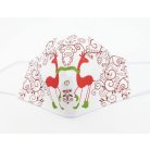 Karácsonyi szarvas szájmaszk