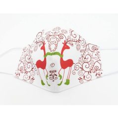 Karácsonyi szarvas szájmaszk