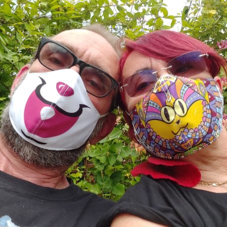 Nyuszis egyedi szájmaszk