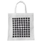 Op-art eridangd kockás bevásárló táska