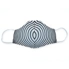 Op-art fekete-fehér kör szájmaszk