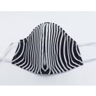 Op-art fekete-fehér kör szájmaszk