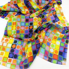 Op-art szines kocka sál