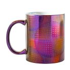 Op-art színes kör lila VARÁZS bögre