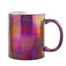 Op-art színes kör lila VARÁZS bögre