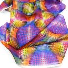 Op-art szines kör sál