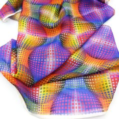 Op-art szines kör sál