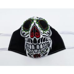 Sugar skull egyedi szájmaszk