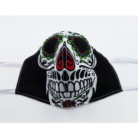 Sugar skull egyedi szájmaszk