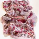 Pécsi csempe rózsaszín csempeminta sál