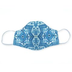 Pécsi csempe kék ornamentikás csempe szájmaszk