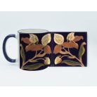 Pécsi csempe kék virág minta bögre