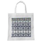 Pécsi csempe "kerti pihenő" csempe minta bevásárló táska