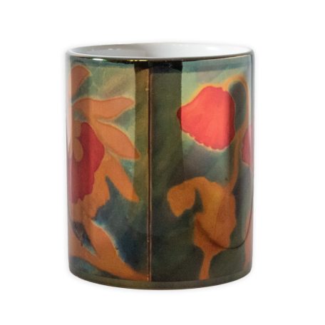 Pécsi csempe pipacs minta bögre