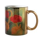 Pécsi csempe pipacs minta bögre