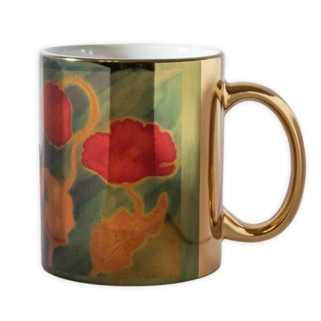 Pécsi csempe pipacs minta bögre