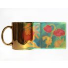 Pécsi csempe pipacs minta bögre