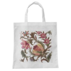 Pécsi csempe rózsaszín csempe minta bevásárló táska