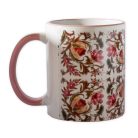 Pécsi csempe rózsaszín csempe textúra minta bögre