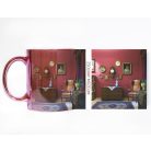 Pécsi csempe rózsaszín szoba minta bögre