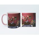 Pécsi csempe rózsaszín szoba minta bögre