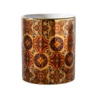 Pécsi csempe sárga barna csempe textúra minta bögre