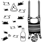 Bohém cicák matrica