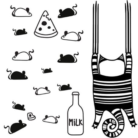 Bohém cicák matrica