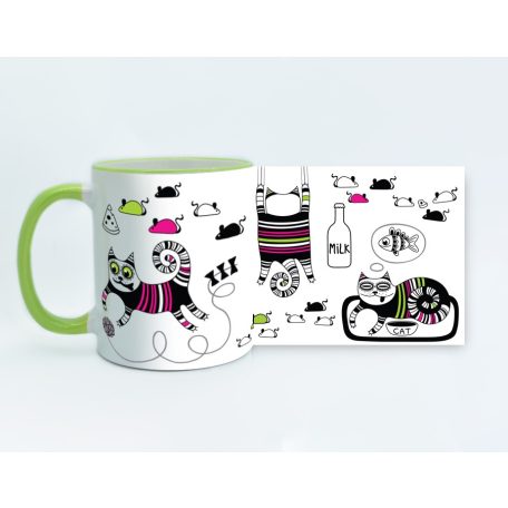 Bohém macska bögre 1