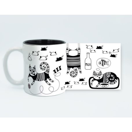 Bohém macska bögre 1