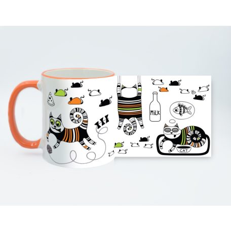 Bohém macska bögre 1