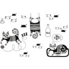 Bohém macska festővászon 1