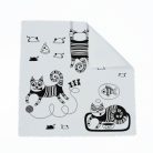 Bohém macska szemüvegtörlő 1