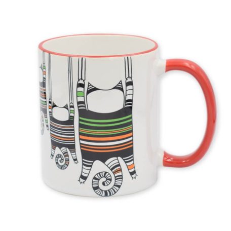 Bohém cicák bögre