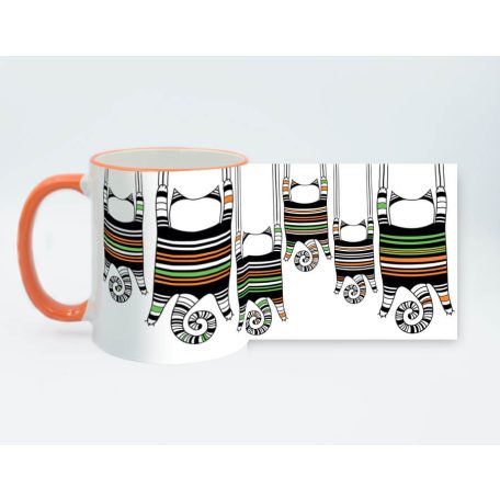 Bohém cicák bögre