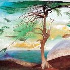 Csontváry cédrus fülbevaló