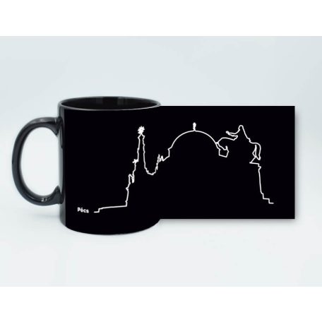 Fekete Pécses bögre