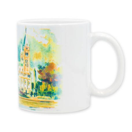 Festményszerű Pécs bögre