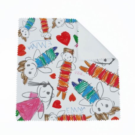 Gyerekrajzos szemüvegtörlő