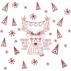 Hipster szarvasos karácsonyi sál