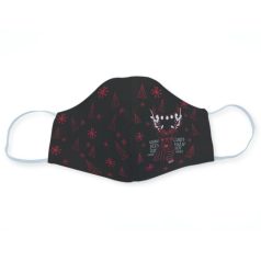 Hipster szarvasos karácsonyi szájmaszk