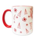 Hipster szarvasos karácsonyi bögre