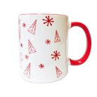 Hipster szarvasos karácsonyi bögre