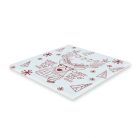 Hipster szarvasos karácsonyi poháralátét