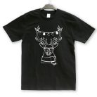 Hipster szarvasos karácsonyi unisex póló