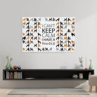 I can't keep calm pudli festővászon