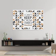 I can't keep calm pudli poszter